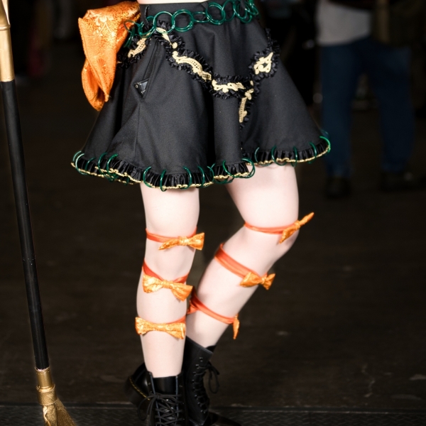 着用したリボンの例