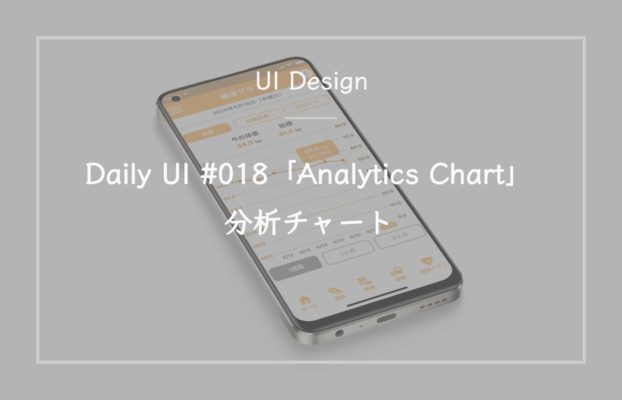Daily UI #018「Analytics Chart」分析チャート